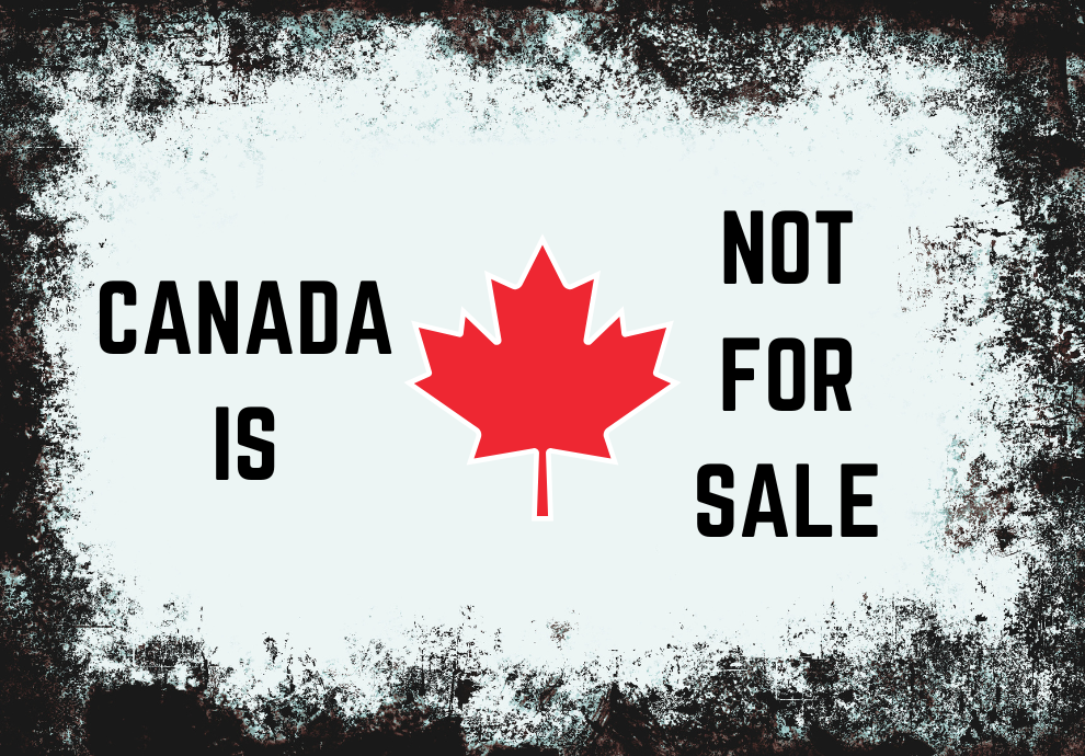 Canada is NOT FOR SALE v1 Magnet