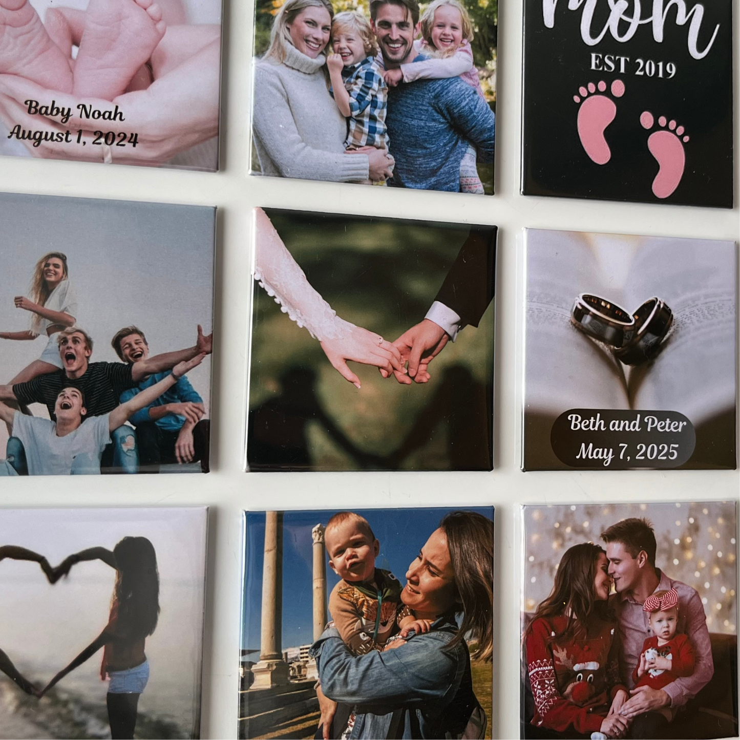 custom photo magnet for fridge, locker, office, unique gift, personalized gift, canadian made, family owned, local