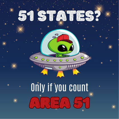 51 States? Only with AREA 51 Magnet