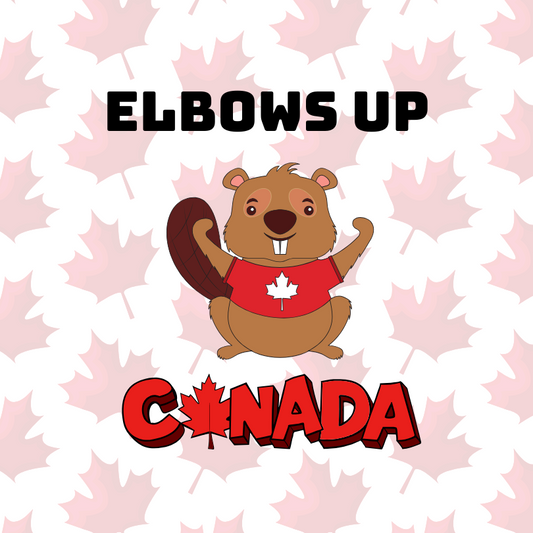 Elbows Up Canada - Beaver Magnet