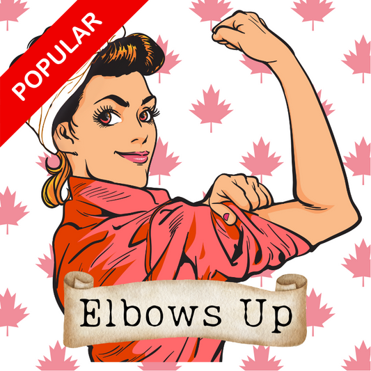 Vintage - Elbows Up Canada Magnet